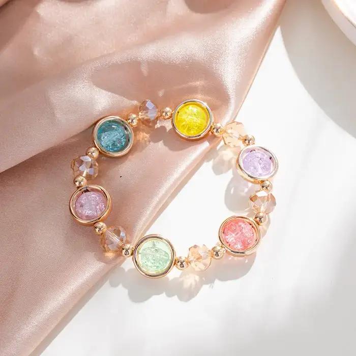 Popcorn perle doux Bracelet pour enfants femmes mignon nuage fleur pendentif Bracelets