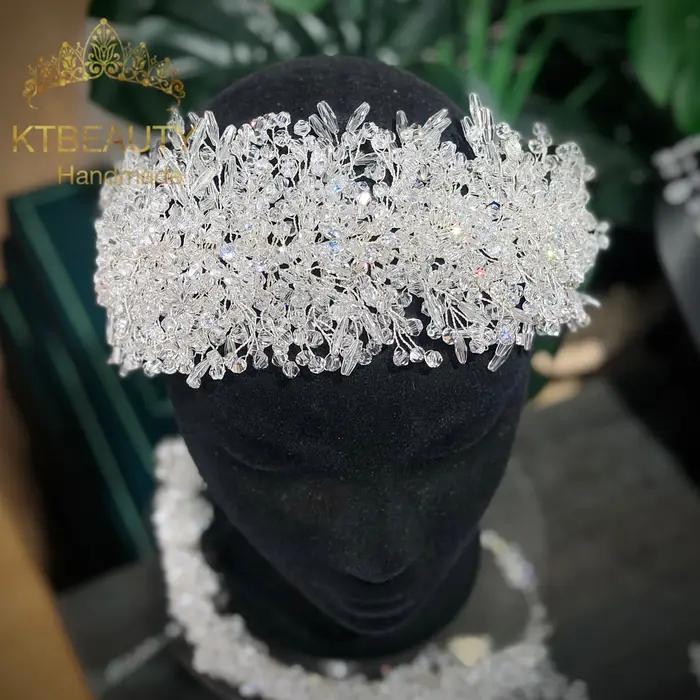 Diadème en zircone cubique à motifs étoiles flexible pour femmes, accessoire de cheveux pour occasions spéciales et mariages