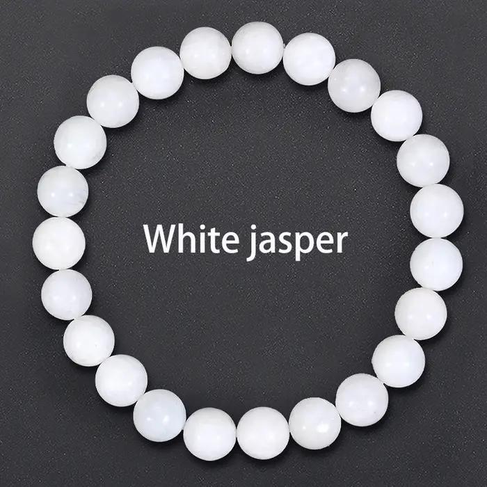 Bracelets en perles de rhodonite pour hommes et femmes