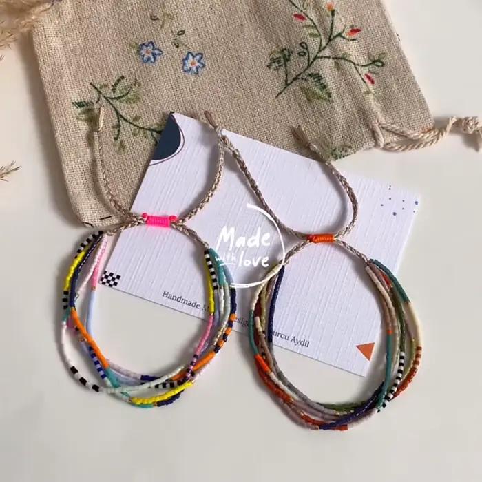 KKBEAD Bracelet empilable multicouche bohème Boho bijoux pour femmes Miyuki perles de rocaille Pulseras Mujer