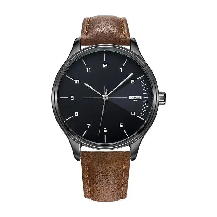 Top marque nouvelle montre pour hommes bracelet en cuir Ultra mince montre minimaliste pour hommes décontracté Simple Quartz étanche montres