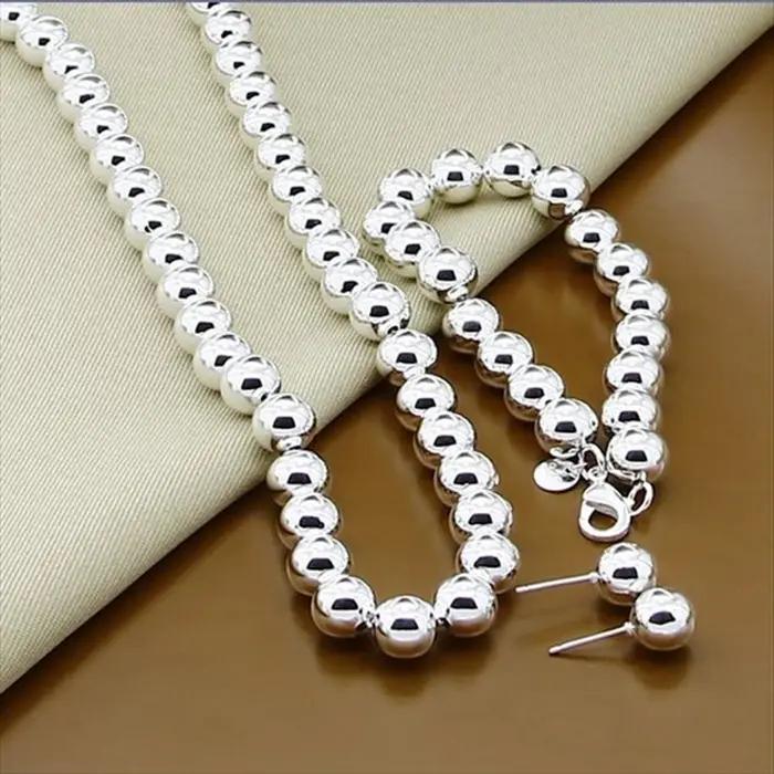 Ensembles de bijoux en argent regardé 925 pour femmes