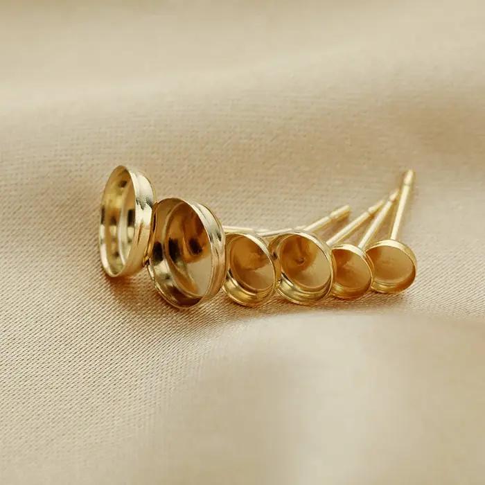 Boucles d'oreilles en or rempli 14 carats à lunettes rondes maincraft artisanale pour femmes occasions spéciales