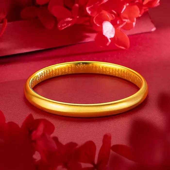 Bracelet en or 18 carats ne se décolore jamais pour femme, bijoux originaux, mariage, fiançailles, c