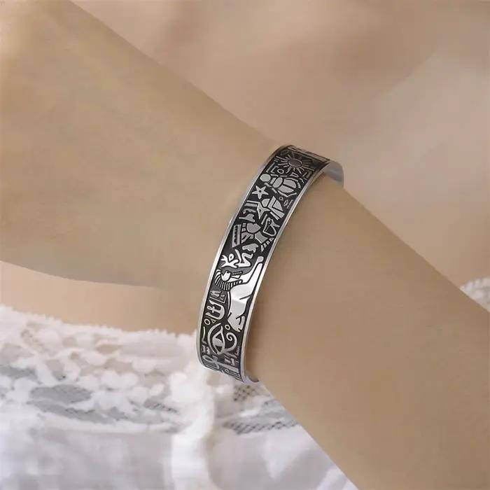 EUEAVAN mystérieux ancien égyptien Bracelet Anke croix oeil d'horus Sphinx symbole bracelets Vintage egypte amulette bijoux cadeau