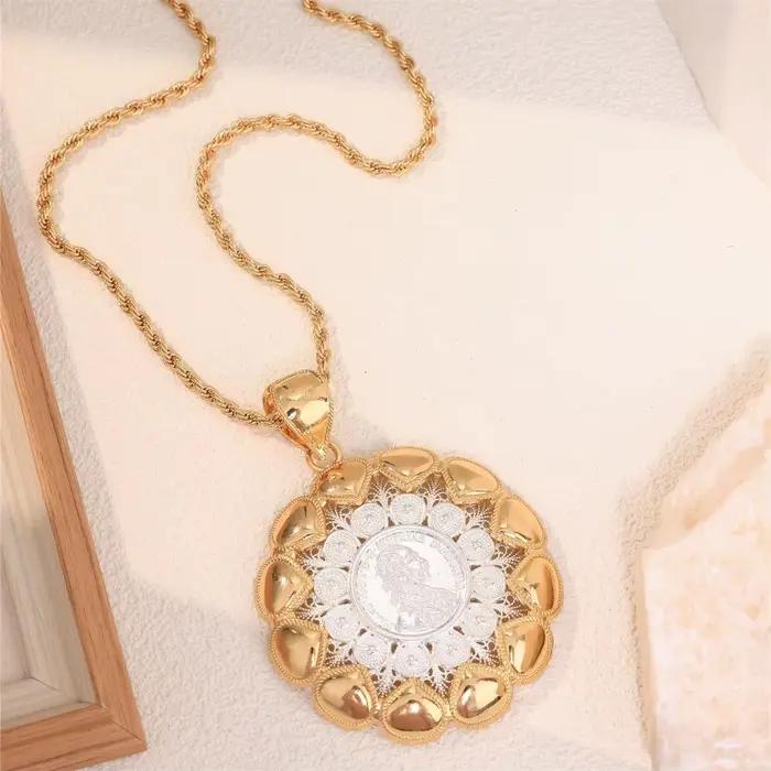 Collier pendentif motif Napoléon pour femme, bijoux marocains rétro, livraison gratuite, vente chaud
