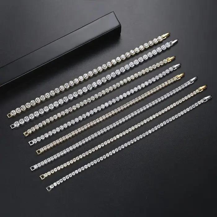 Bracelet de Tennis en cristal de luxe pour hommes