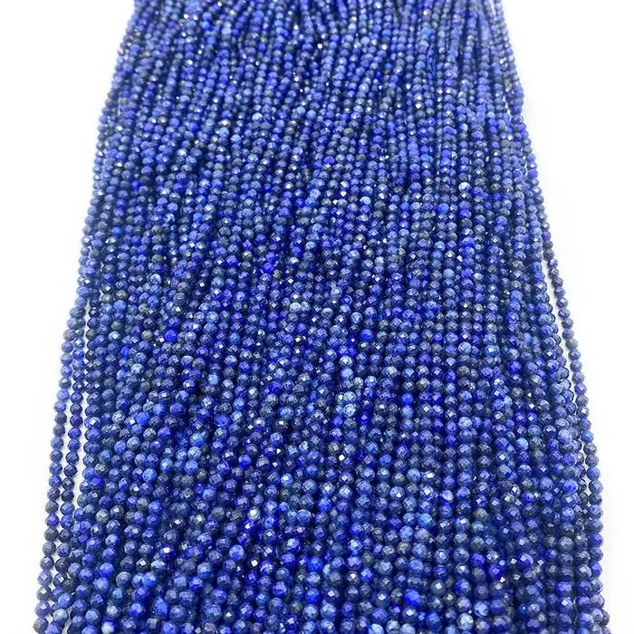 Perles Rondes en Pierre Naturelle de Lapis Lazuli