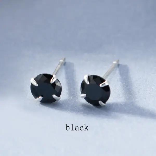 Ventfille 100% 925 boucles d'oreilles en argent Sterling pour femmes fille cadeau coloré Zircon cris