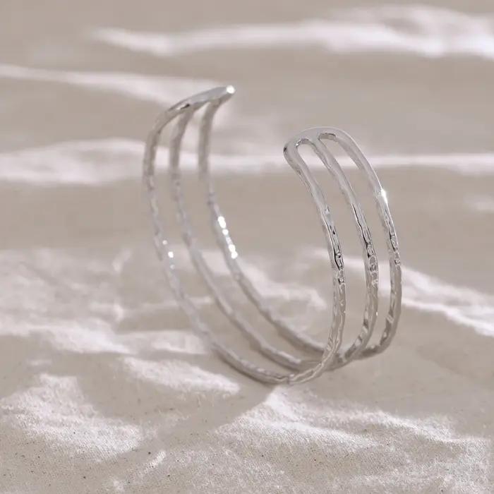 NiNice-Bracelet Ouvert en Acier Inoxydable