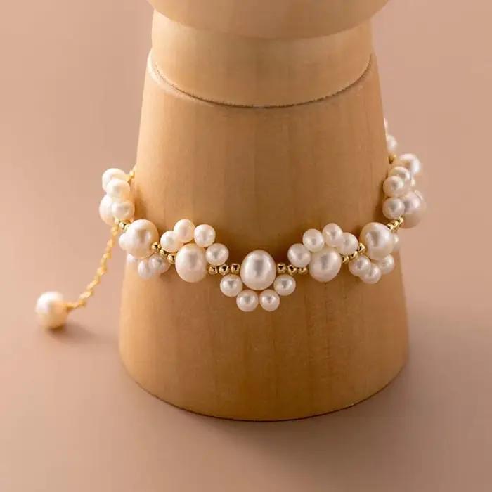 Nouveau Bracelet coeur perle pour femmes tempérament classique
