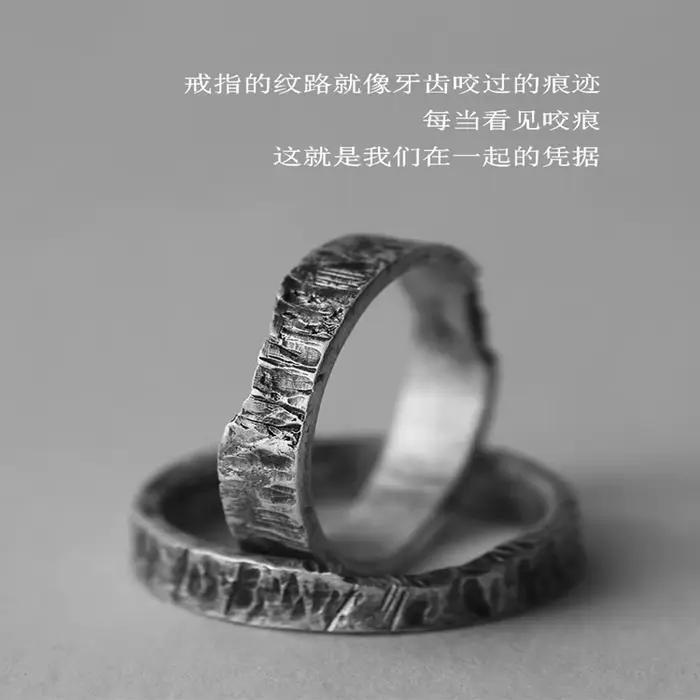 QEENKISS-Bague en Argent Sterling 925 pour Femme et Homme, Vintage, Ajustable, Bijoux Fins, Cadeau, Amoureux, Couple, RG6750, Vente en Gros