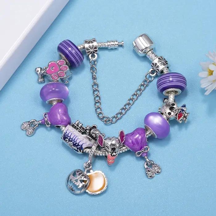 Bracelet à breloques pour femmes avec motifs plumes, bracelet mode hypoallergénique pour occasions spéciales
