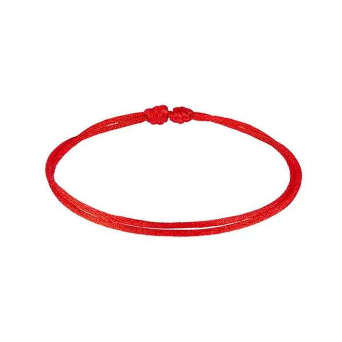 Bracelet à cordes rouges pour femmes et hommes, réglable, nœud fait à la main, amulette pour la Prot