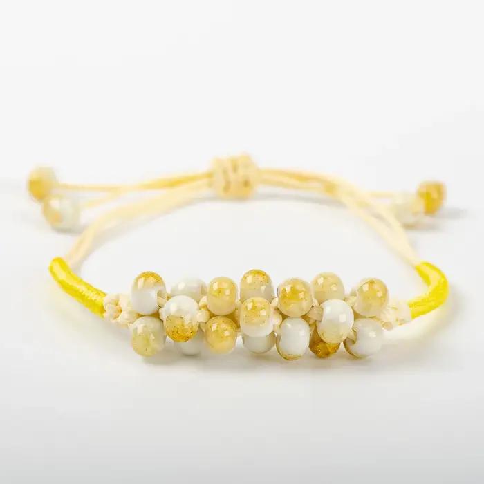 Bracelets faits à la main avec perles en céramique pour femmes, style ethnique Boho, bijoux DIY # GY