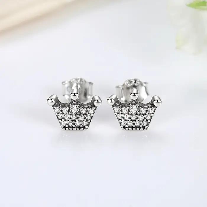 Boucles d'oreilles originales en argent Sterling 925