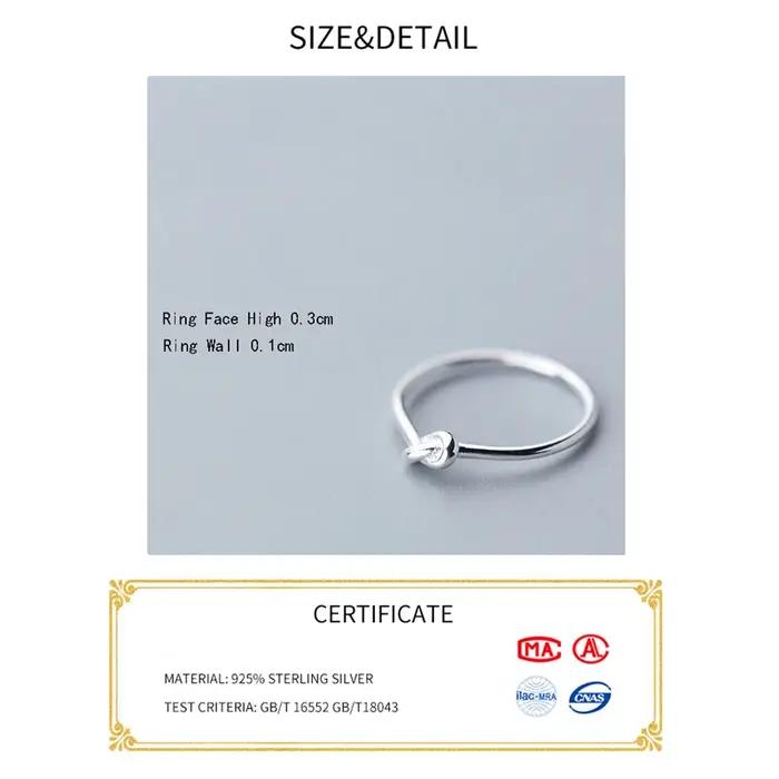 Bague en argent sterling 925 minimaliste à motifs géométriques pour femmes pour anniversaires et occasions spéciales