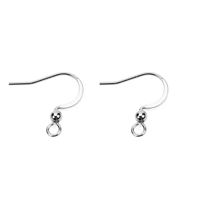 Crochets de boucles d'oreilles hypoallergéniques en acier inoxydable