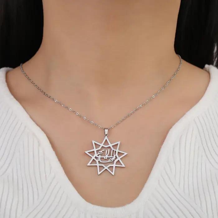LIKGREAT Ensemble collier et boucle d'oreille étoile