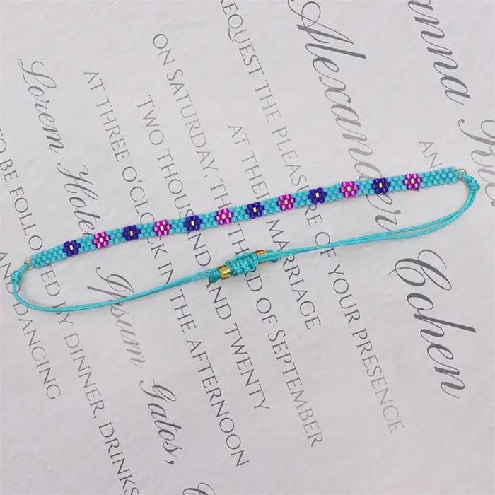 ZBoom GVI-Bracelet perlé multicolore pour femmes