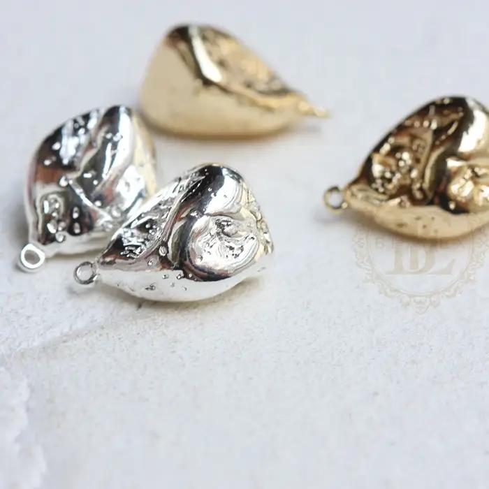 Noix de recherche en laiton massif plaquée 18x14mm pour bijoutiers créatifs variété de couleurs occasions spéciales