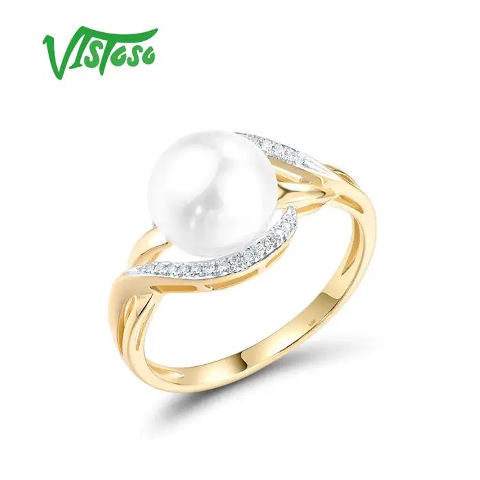 Bague en Or Jaune Authentique 14K 585 pour Femme