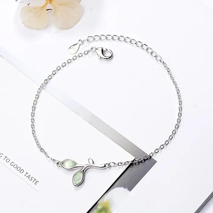 Bracelet en argent regardé 925 pour femme