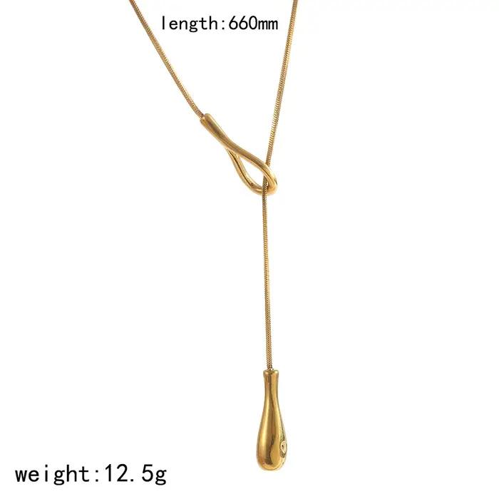 Collier queue de serpent en acier inoxydable plaqué or 18 carats style néo-gothique pour femmes occasions formelles bijoux empilables