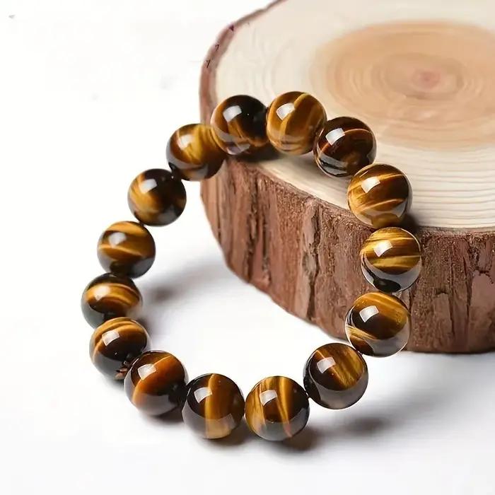 Bracelet en œil de tigre tendance pour homme et femme
