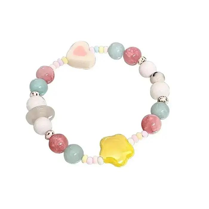 Bracelet mignon en forme de cœur et d'étoile pour femme