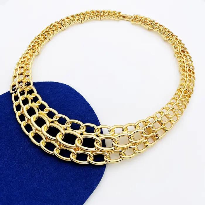 Ensemble de bijoux en or de Dubaï pour femmes