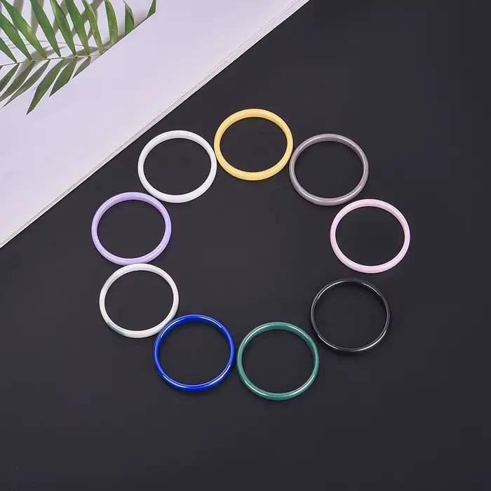 Bague Circulaire en Céramique pour Femme et Homme