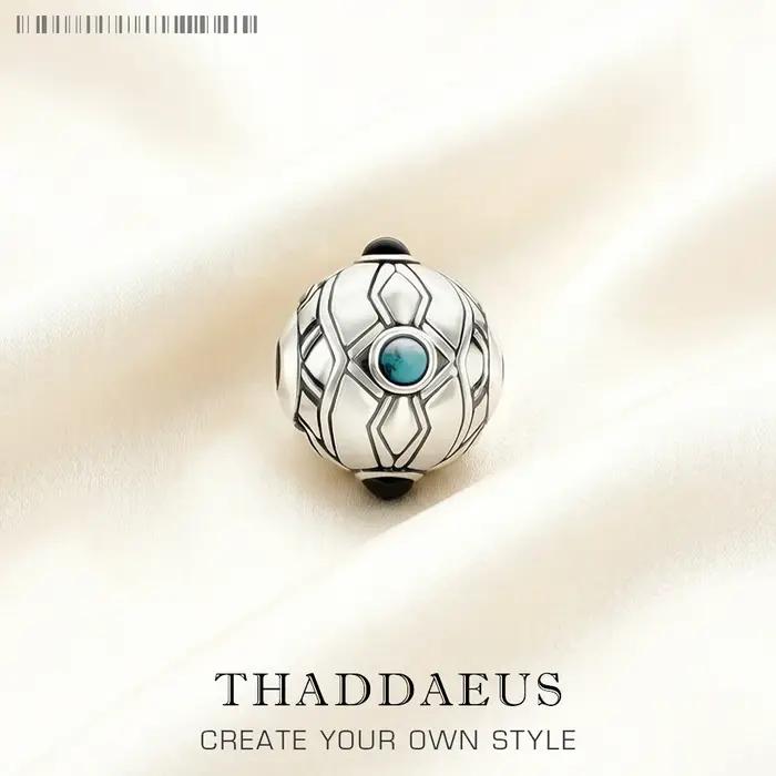 Accessoires de perles ethniques en argent regardé 925 pour hommes et femmes, cadeau de bijoux de lux