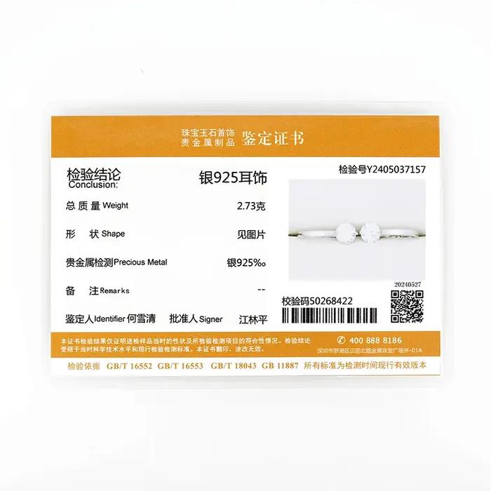 Ane1ct-Boucles d'Oreilles D Moissanite pour Femme et Fille