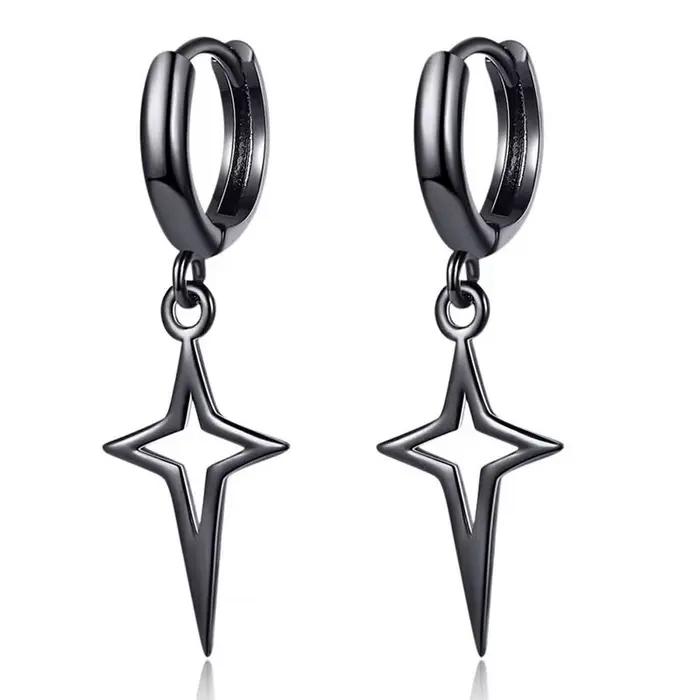 Boucles d'oreilles étoile élégantes en argent Sterling 925 pour femmes