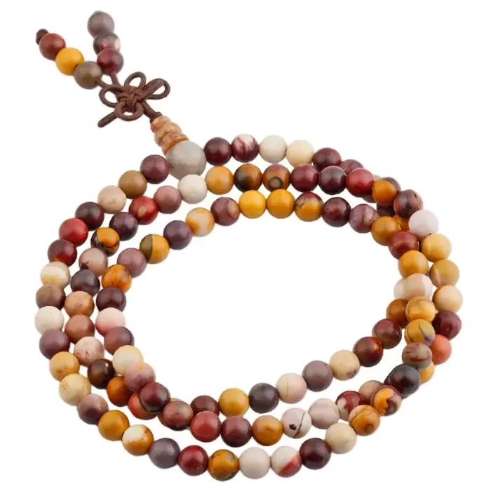 Bracelet à breloques en pierre Mookaite naturelle