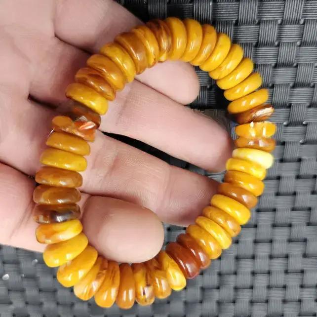 Bracelet en ambre naturel pour hommes et femmes