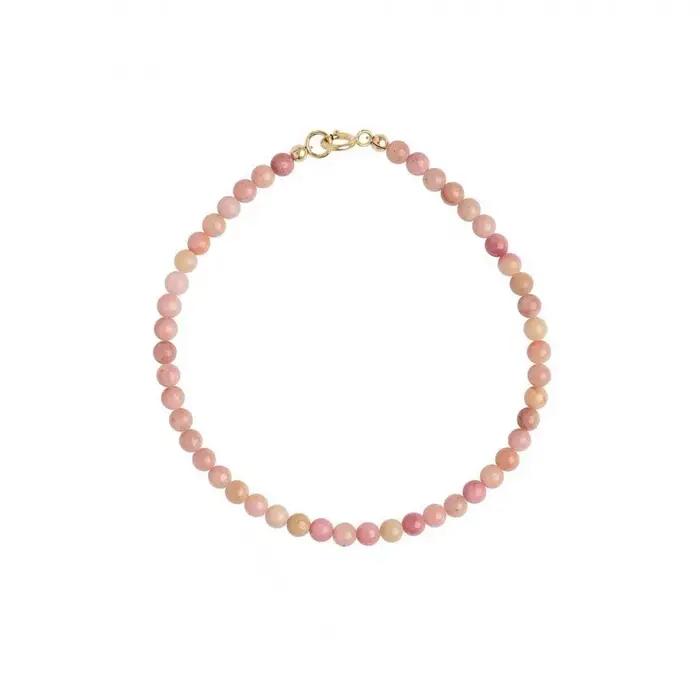 Bracelet en pierre rouge naturelle pour femmes