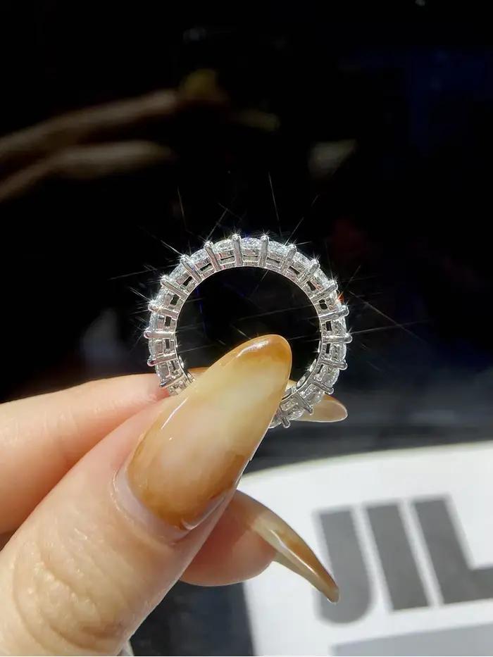 Bague classique en argent Sterling 925 pour femmes