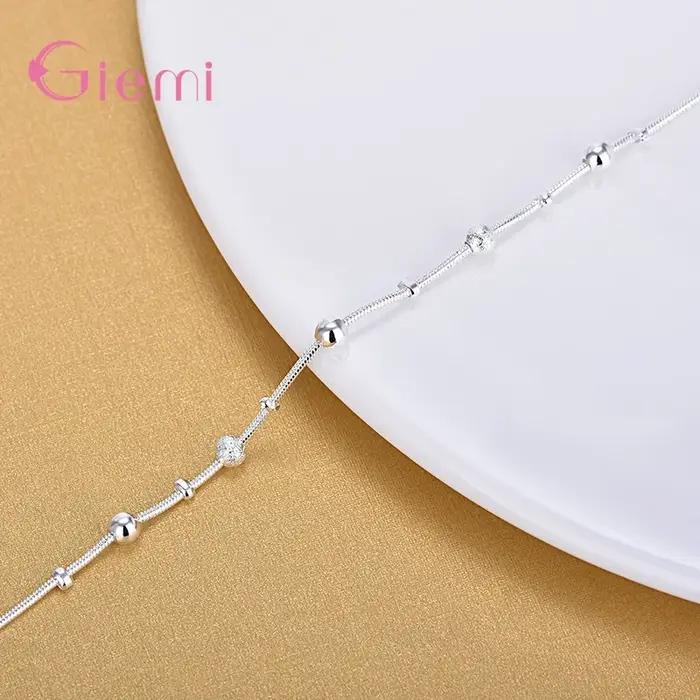 Bracelet élégant en argent Sterling 925 véritable pour femmes et filles