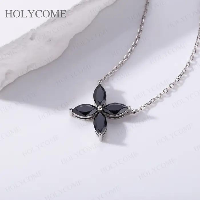 Collier pendentif marquise Moissanite en argent sterling 925 pour femmes occasions spéciales cadeau d'anniversaire mariage engagement
