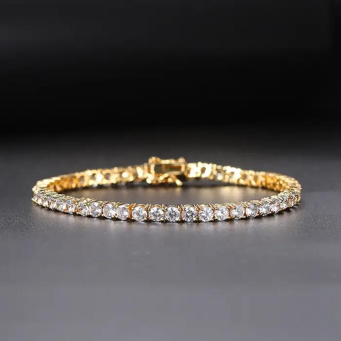Bracelets tennis IOGOU en moissanite couleur D de 3 mm