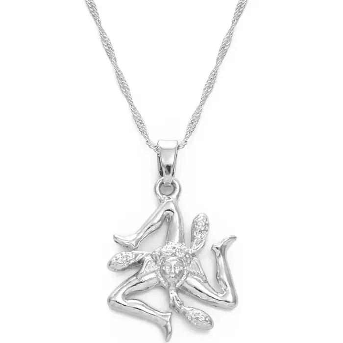 Anniyo sicile italie villes drapeau pendentif colliers