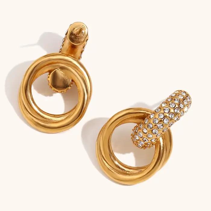La. Muses – bague circulaire en Zircon blanc pour femmes