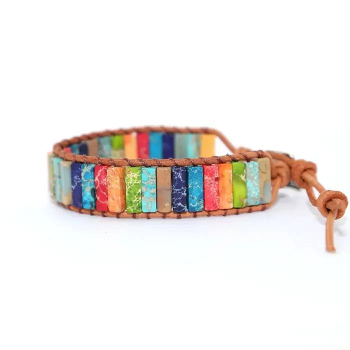 Bracelets tressés à la main avec perles