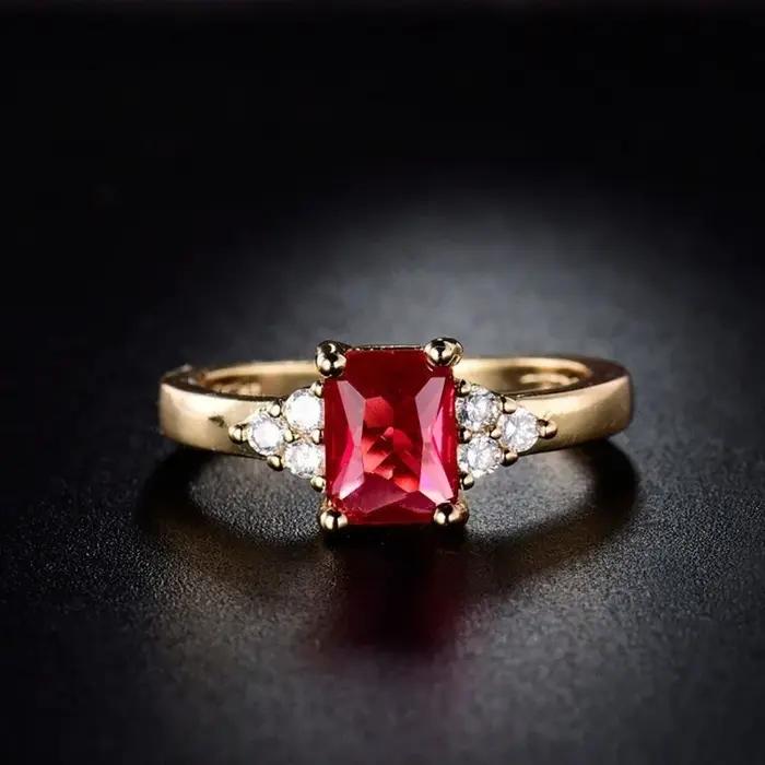 Bague en argent sterling 925 plaqué or 18 carats