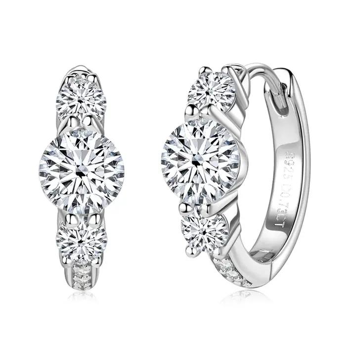 Boucles d'oreilles en argent regardé 1.46 pour femme