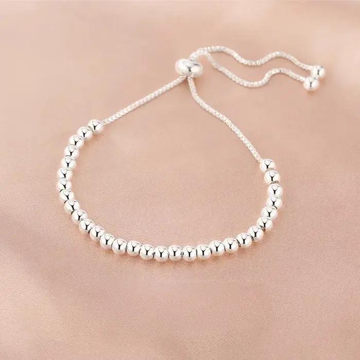 Bracelets en métal 100% argent Sterling 925 massif pour femmes et hommes