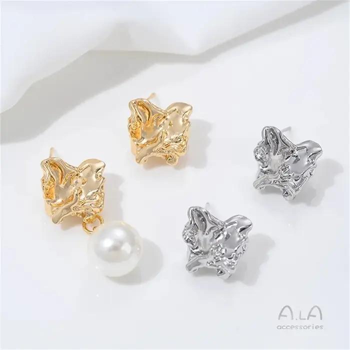 Boucle d'oreille multi-suspension plaquée or 14 carats