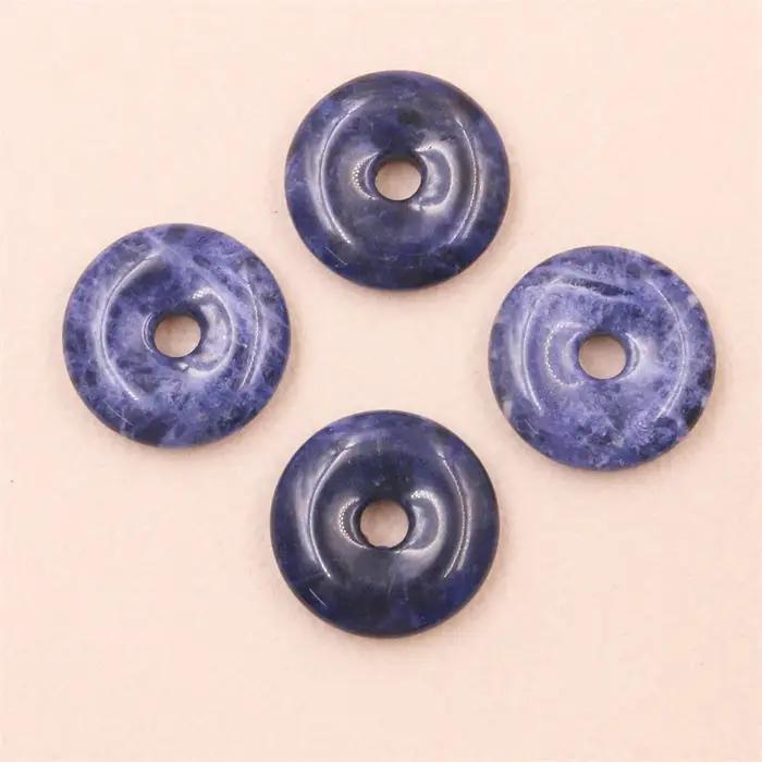 Pendentif Sodalite Matut Pi Disque pour la Fabrication de Colliers et Bracelets